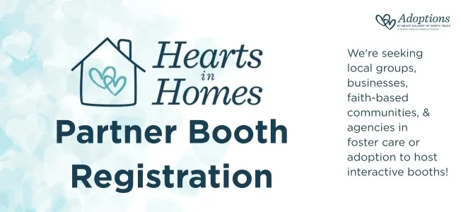 Hearts In Homes Partner Booth Registration