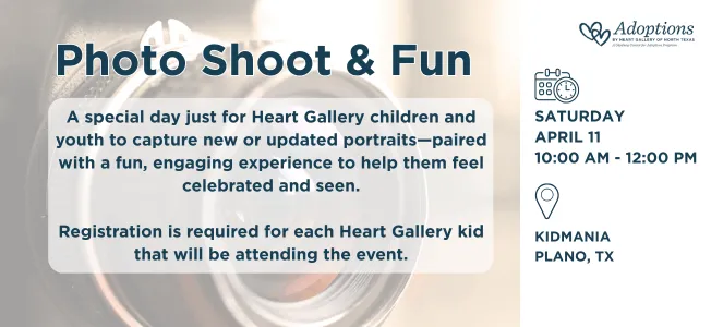 Photo Shoot & Fun Day – KidMania Plano 4/11/26